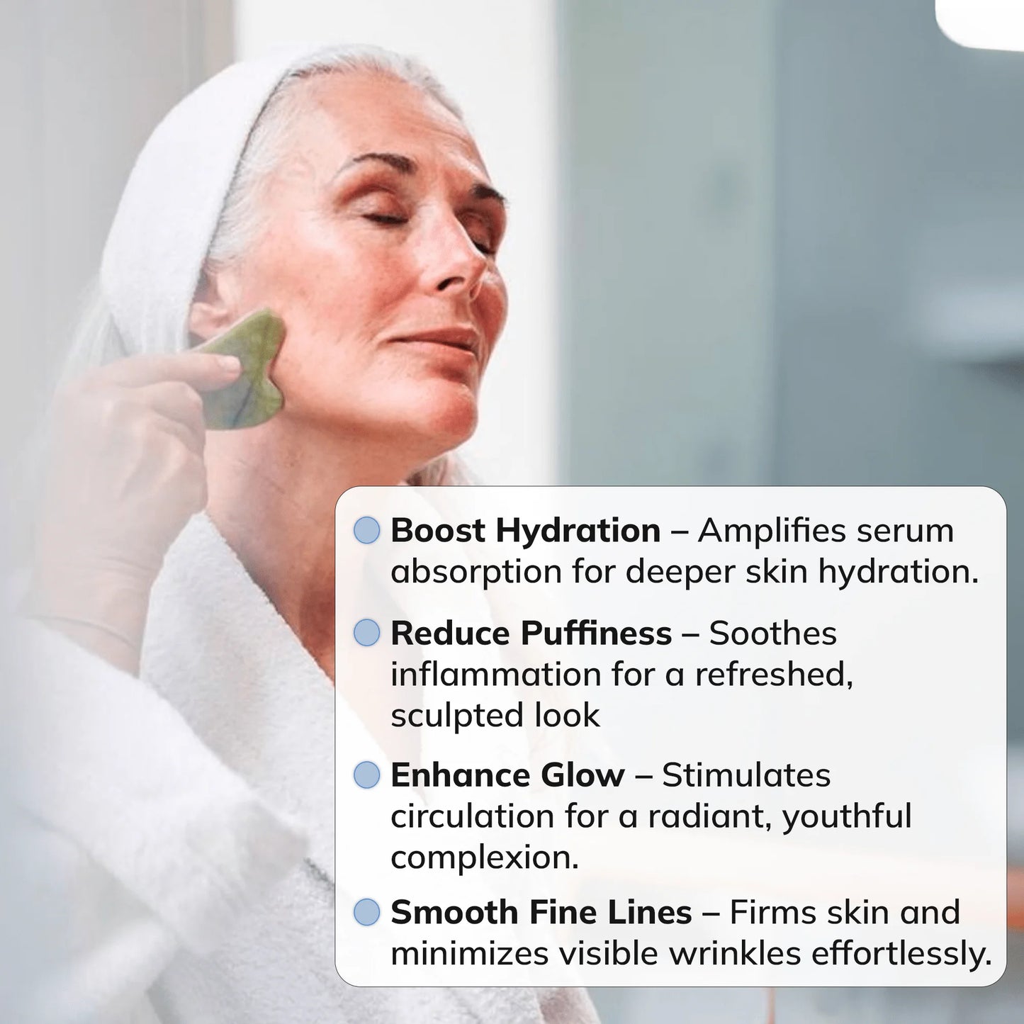 JadeLift Set by Bleare™ - Facial Roller + FREE Gua Sha Tool